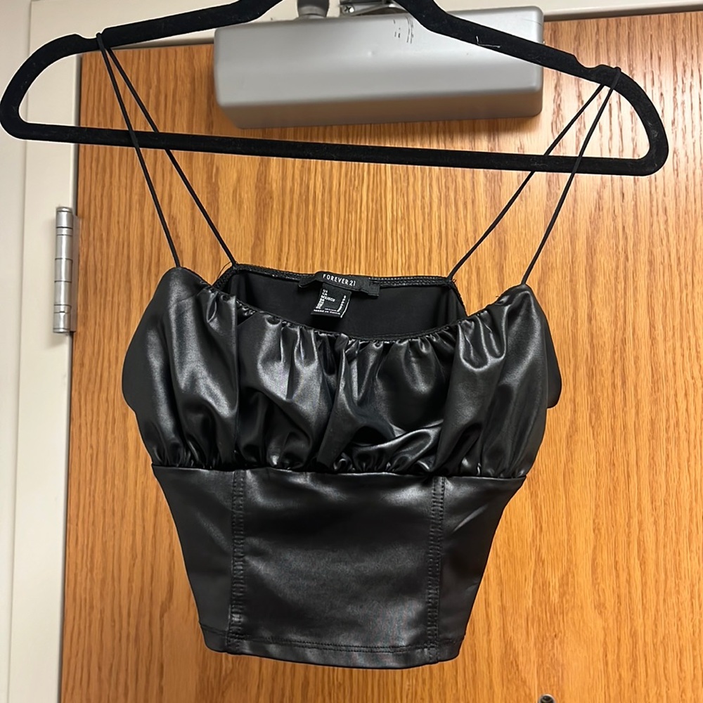 Leather top!